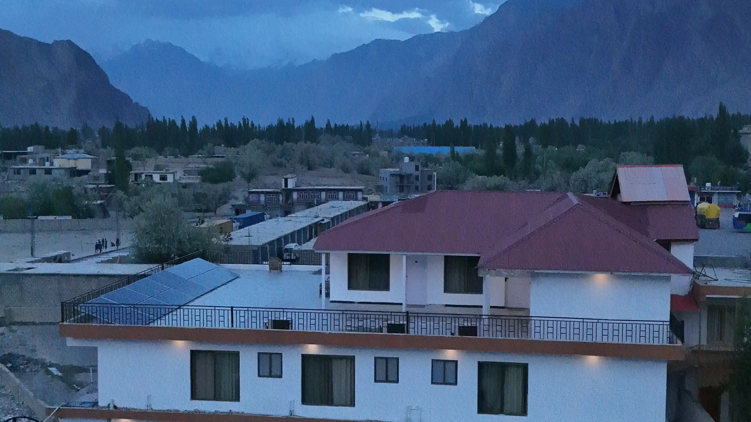 Prestige by Alnoor aerial view Skardu