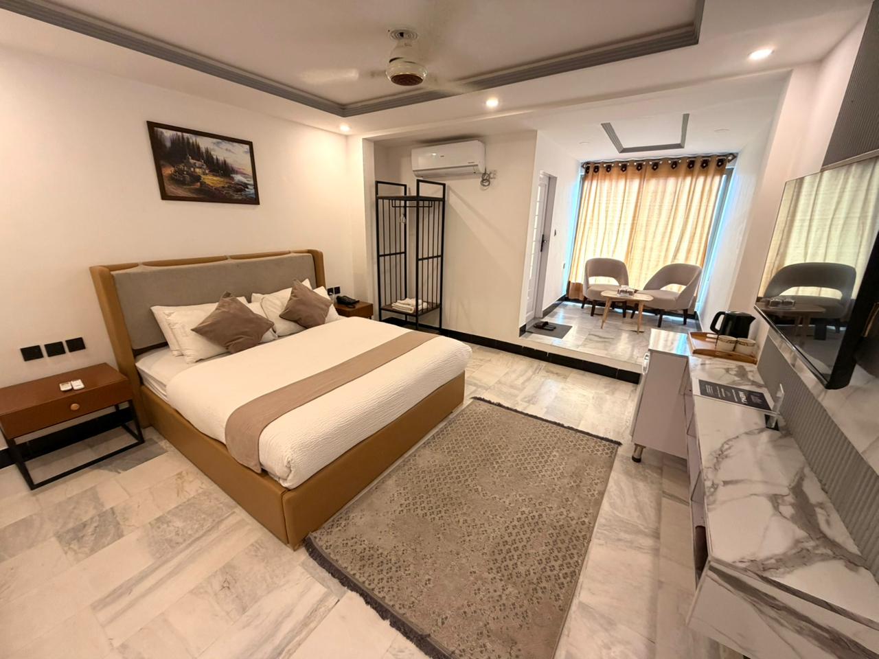 Prestige by Alnoor Executive King Room interior Skardu